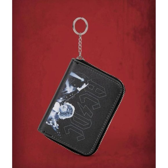 AC/DC Black Cassette Keychain Coin Purse Wallet NEW - Picture 4 of 4